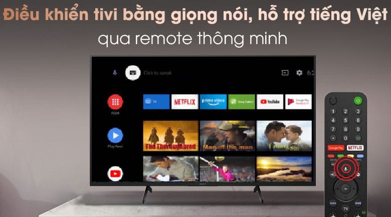 Tivi LED Sony 55X7500H điều khiển bằng giọng nói