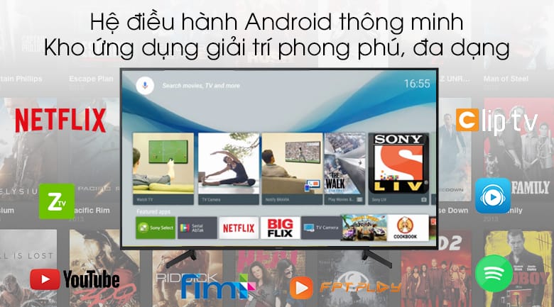 Tivi LED Sony 43X8000G - Android TV Sony 4K 43inch hệ điều hành Tivi LED Sony 43X8000G