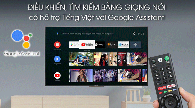 Tivi LED Sony 43X8000G - Android TV Sony 4K 43inch Remote thông minh