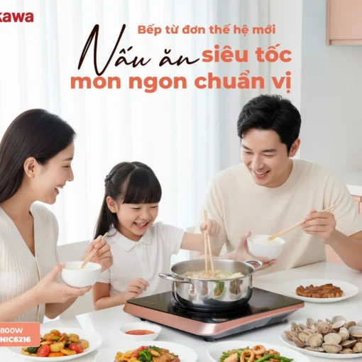 Bếp điện từ 2800W Nagakawa NIC6216 7 Bep dien tu 2800W Nagakawa NIC6216 1