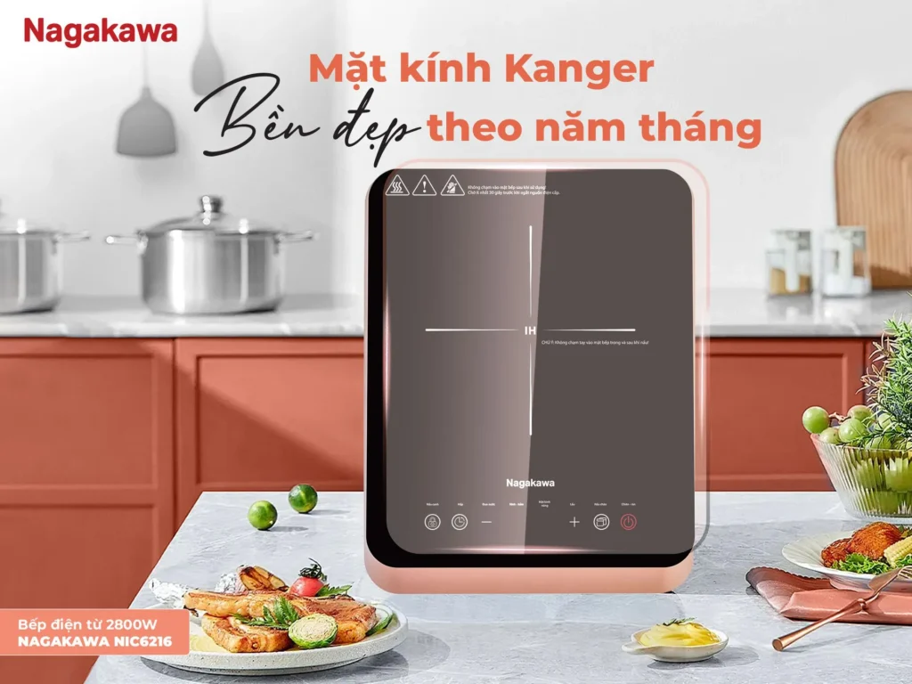 Bếp điện từ 2800W Nagakawa NIC6216 10 Bếp điện từ 2800W Nagakawa NIC6216