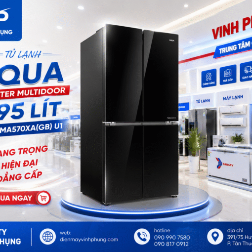 Tủ Lạnh Aqua Inverter Multidoor 495 Lít AQR-MA570XA(GB) U1