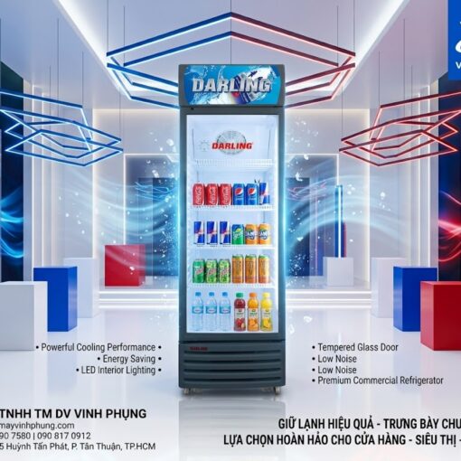 Tủ mát 1 Cánh Đèn Led 320 Lít DL-3200A kính Low-E