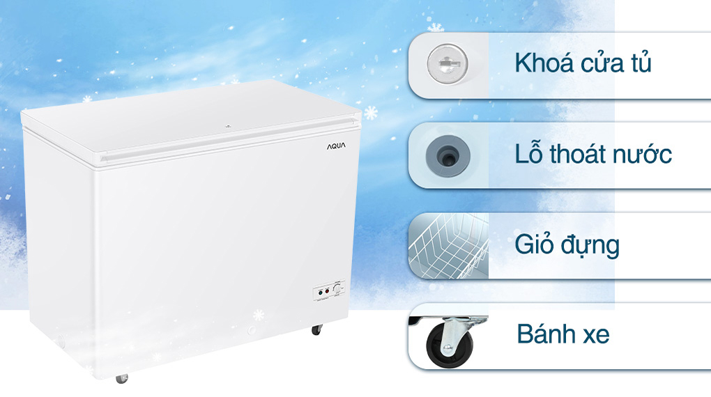 Tủ đông Aqua 251 Lít AQF-C3501S