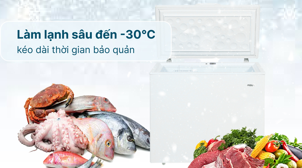 Tủ đông Aqua Inverter 201 lít AQF-C3001EN