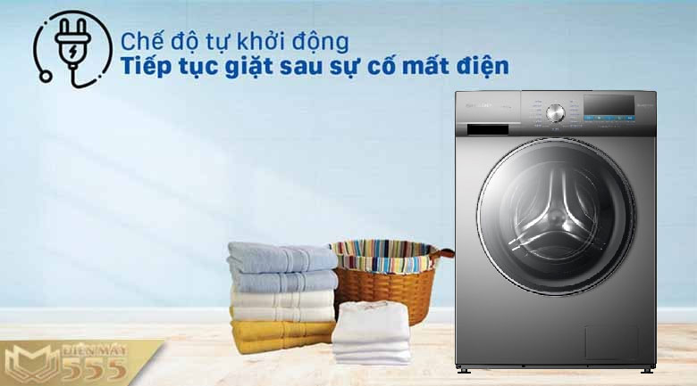 Máy giặt Sharp Inverter lồng ngang 11 Kg ES-FM110CB-SB