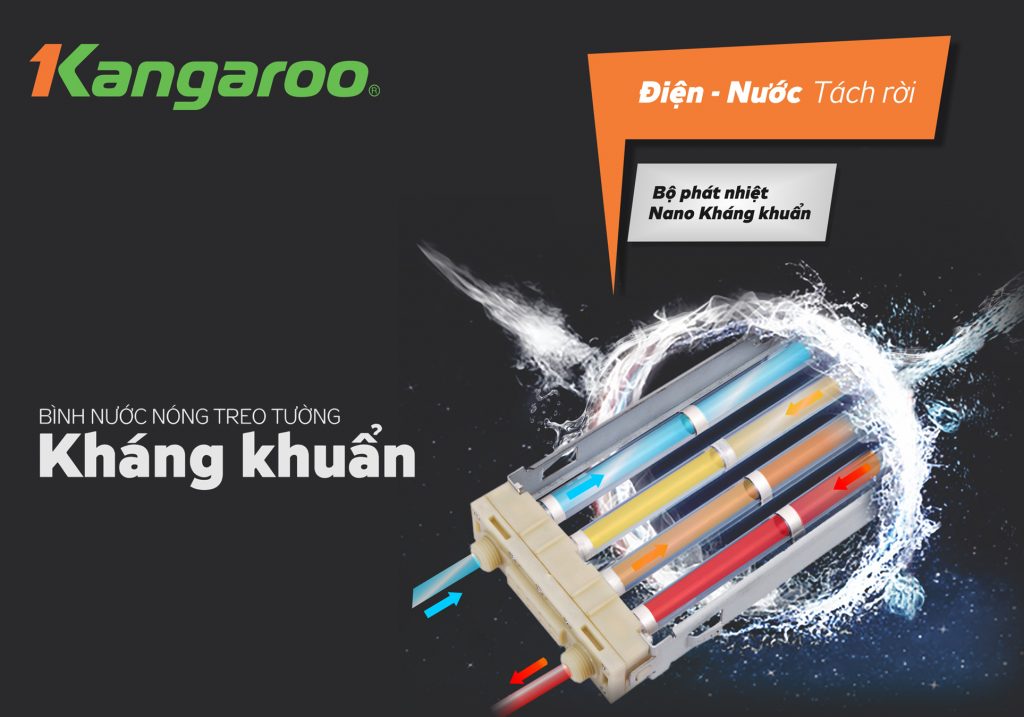 Máy tắm nóng trực tiếp Kangaroo KG588W