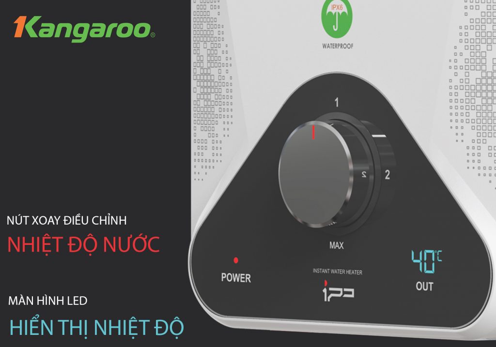 Máy tắm nóng trực tiếp Kangaroo KG588W