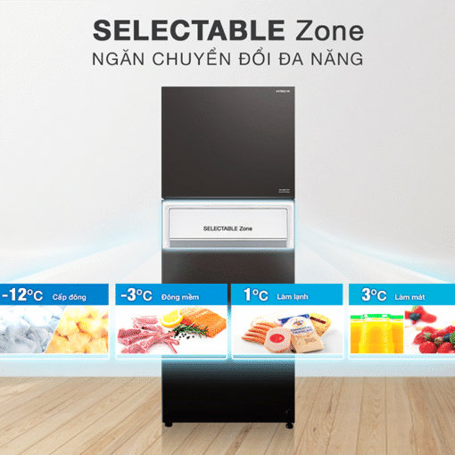 Tủ lạnh Hitachi Inverter 349 lít R-FVY480PGV0 (GBK)