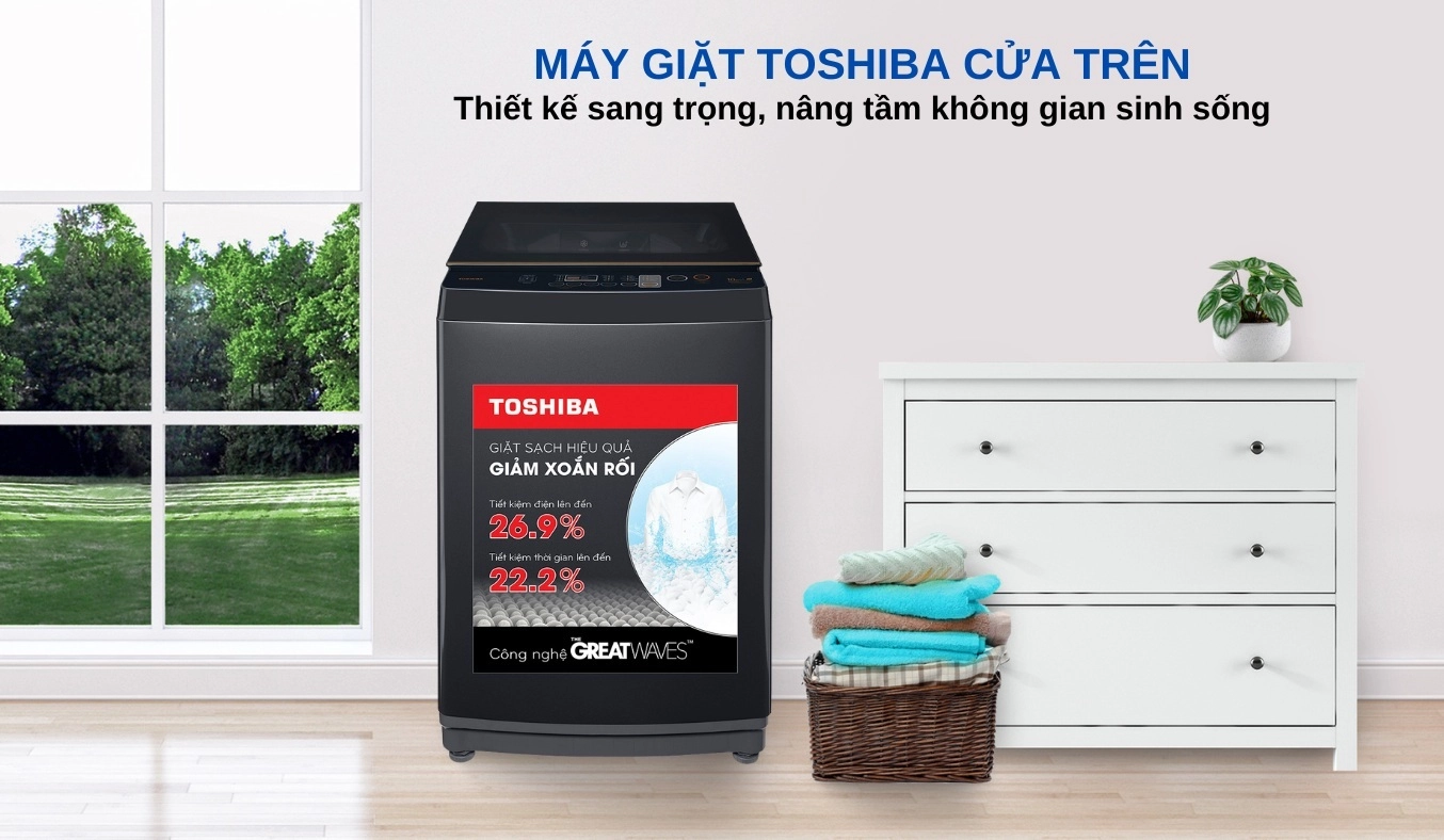 Máy Giặt Toshiba Inverter 10Kg AW-DM1100JV Máy Giặt Toshiba Inverter 10Kg AW-DM1100JV