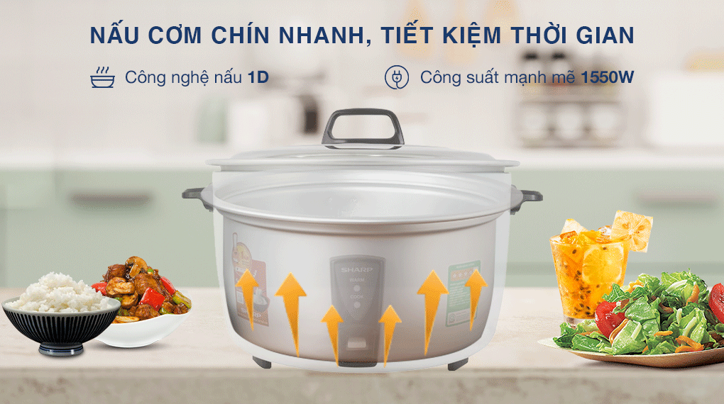 Nồi cơm điện Sharp 5 lít KSH-D55V