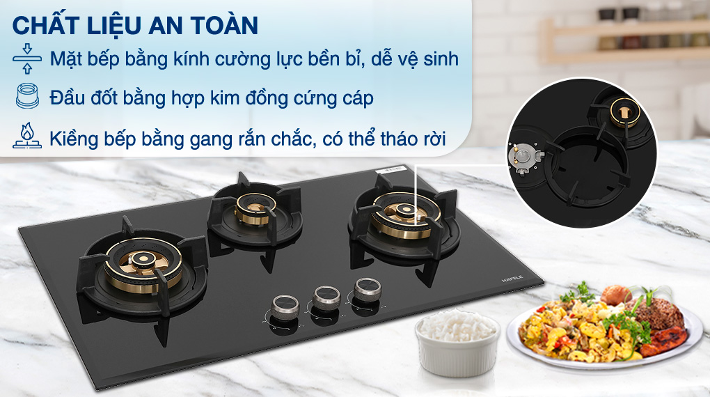 Bếp gas âm Hafele HC-G783B (538.66.477)