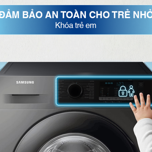 Máy giặt sấy Samsung Ecobubble Inverter giặt 10 kg - sấy 6 kg WD10HG4U04BBSV