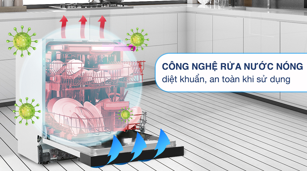 Máy rửa chén bán âm Hafele HDW-HI60B (533.23.210)