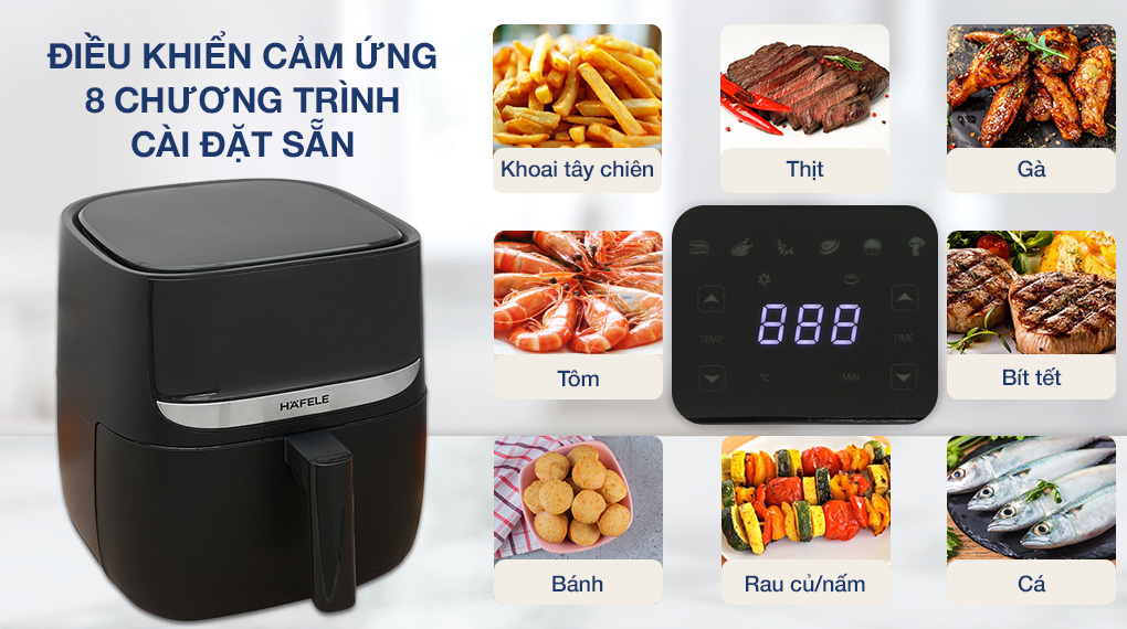 Nồi chiên không dầu Hafele 5.7 lít HS-AF502B (535.43.713) 