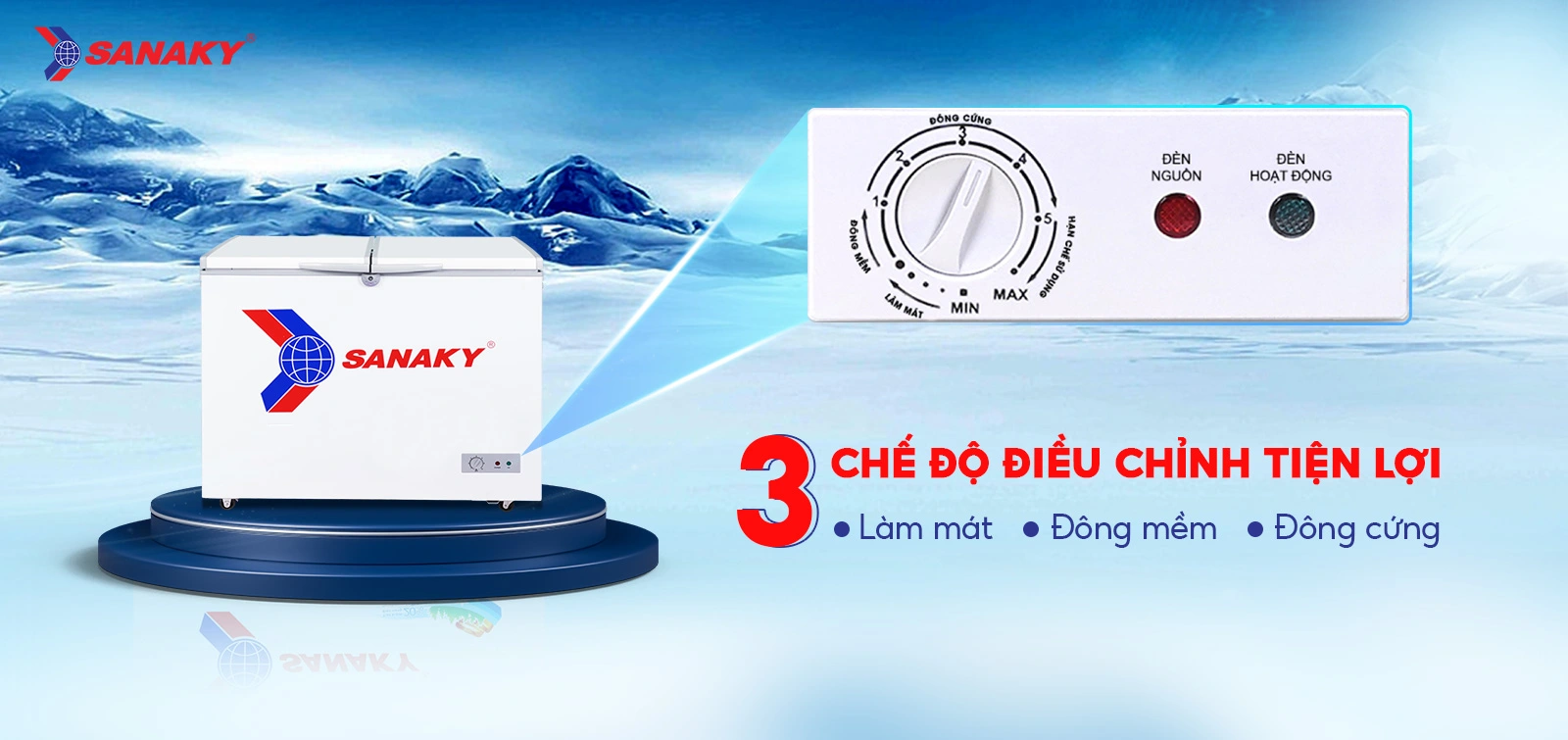 Tủ đông Sanaky 175 lít VH-225A2