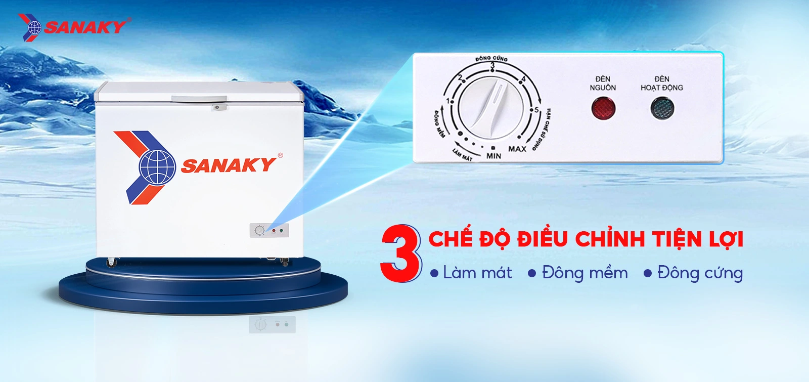 Tủ đông Sanaky 175 lít VH-225HY2 Tủ đông Sanaky 175 lít VH-225HY2