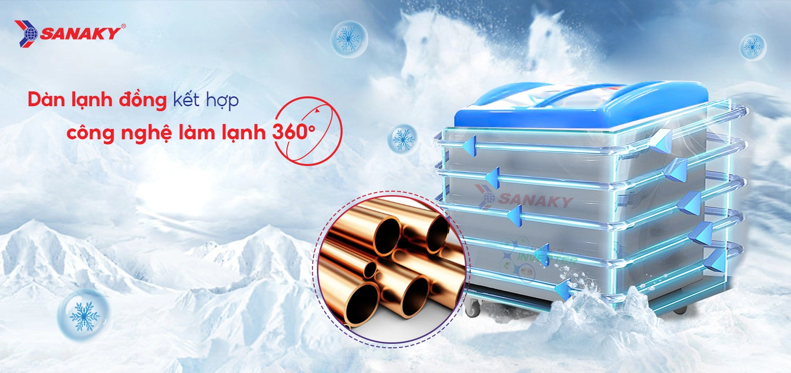 Tủ đông Sanaky 210 lít VH-2899K3 Tủ đông Sanaky 210 lít VH-2899K3