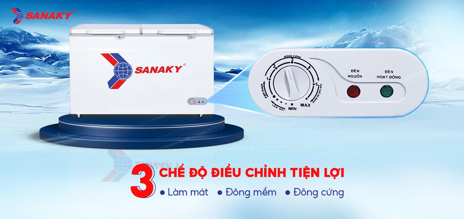 Tủ đông Sanaky 410 lít VH-568HY2