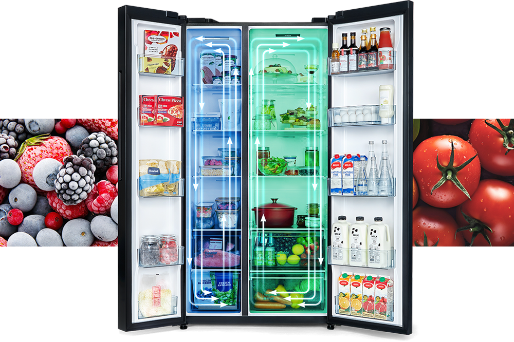 Tủ lạnh Hitachi Inverter 656 lít Side By Side HRSN9713ESUVN