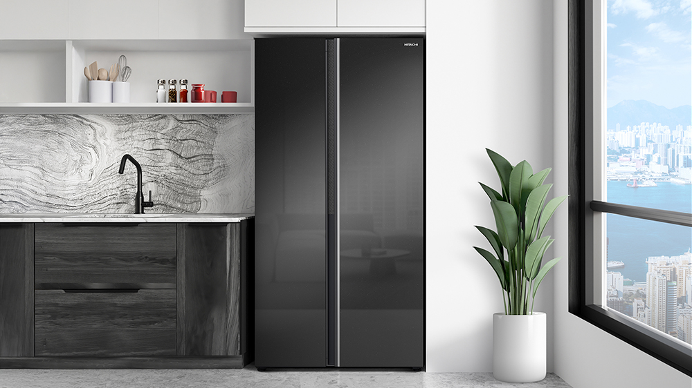 Tủ lạnh Hitachi Inverter 656 lít Side By Side HRSN9713ESUVN