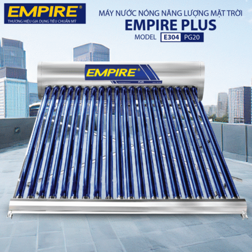 Máy nước nóng năng lượng mặt trời Empire 200 lít - Plus E-304PG20