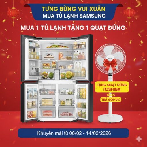 Tủ lạnh Samsung Inverter 636 lít RF65DB990012SV