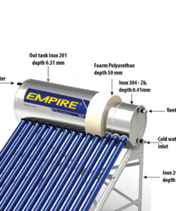 Máy nước nóng năng lượng mặt trời EMPIRE 180 Lít – Plus E304-PG18