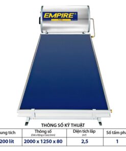 Máy nước nóng năng lượng mặt trời tấm phẳng Empire Flat 200 lít ( E-PLAT 200 )