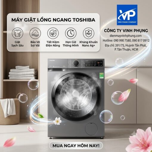 Máy Giặt Toshiba 11Kg AI inverter TW-T33B120UWV(MK)