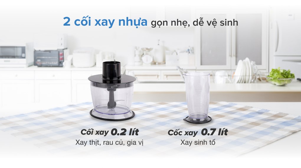 Máy xay cầm tay Panasonic MX-SS1BRA 0.7 lít