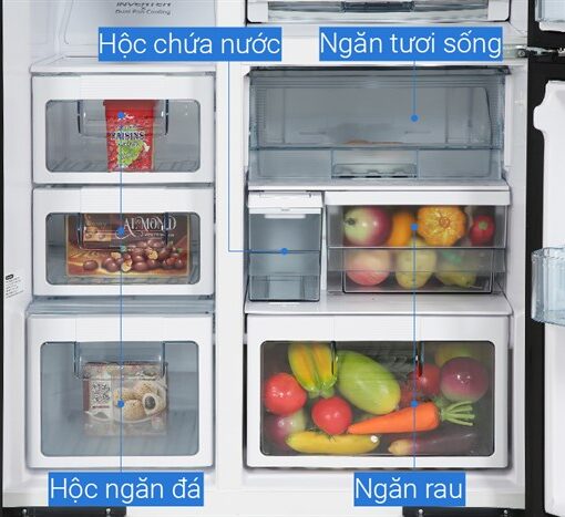 Tủ lạnh Hitachi Inverter 509 lít R-FW650PGV8 GBK Tủ lạnh Hitachi Inverter 509 lít R-FW650PGV8 GBK