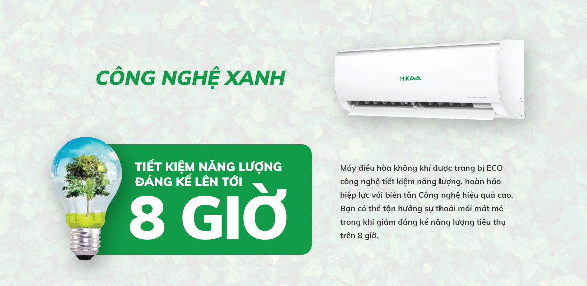 Máy lạnh Hikawa inverter 1 HP HI-VC10A&K-VC10A