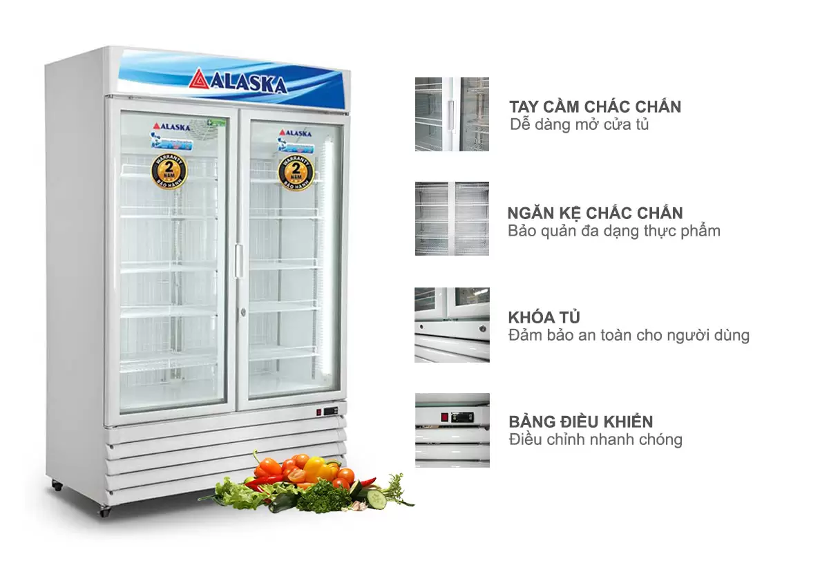 Tủ đông đứng Alaska 700 lít IFG-700