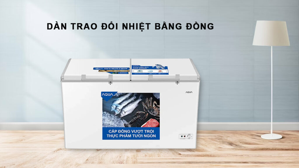 Tủ Đông Mát Aqua Inverter 365 Lít AQF-C5702E