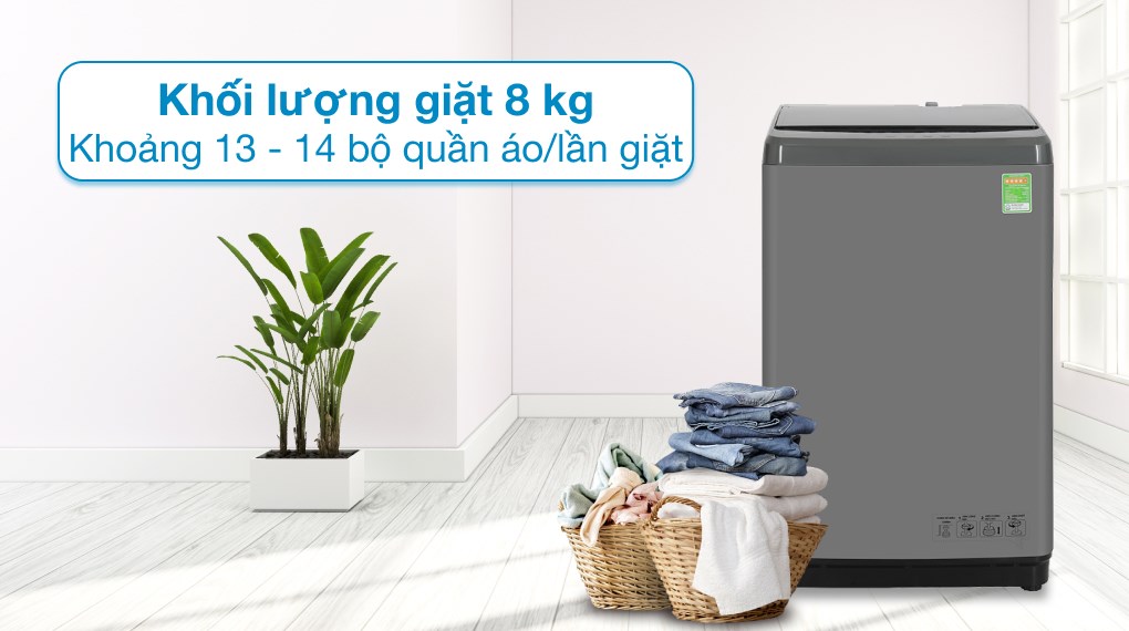 Máy giặt cửa trên Hisense 8Kg WTZQ8012UT