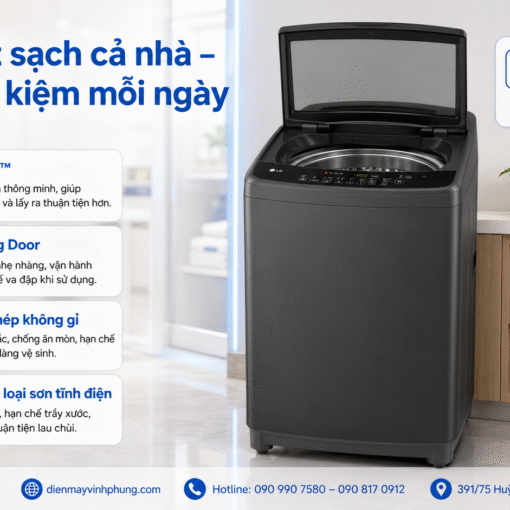 Máy giặt cửa trên LG Inverter 10 Kg -T2310VBTN