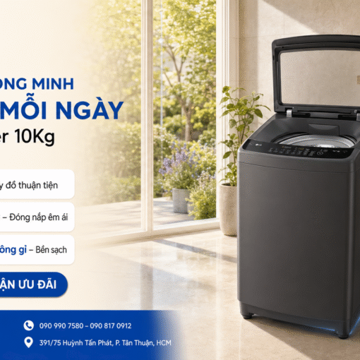 Máy giặt cửa trên LG Inverter 10 Kg -T2310VBTN
