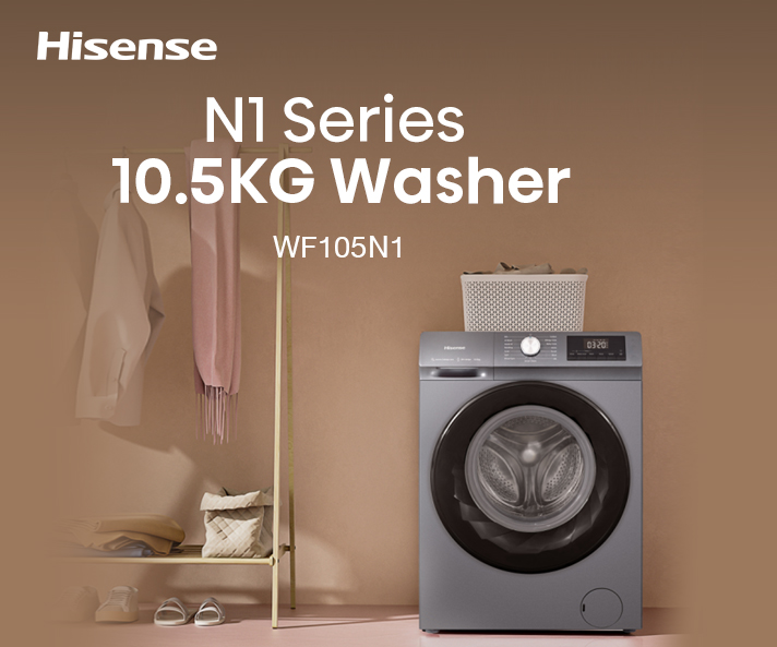 Máy giặt cửa trước 10.5 kg Hisense WF105N1