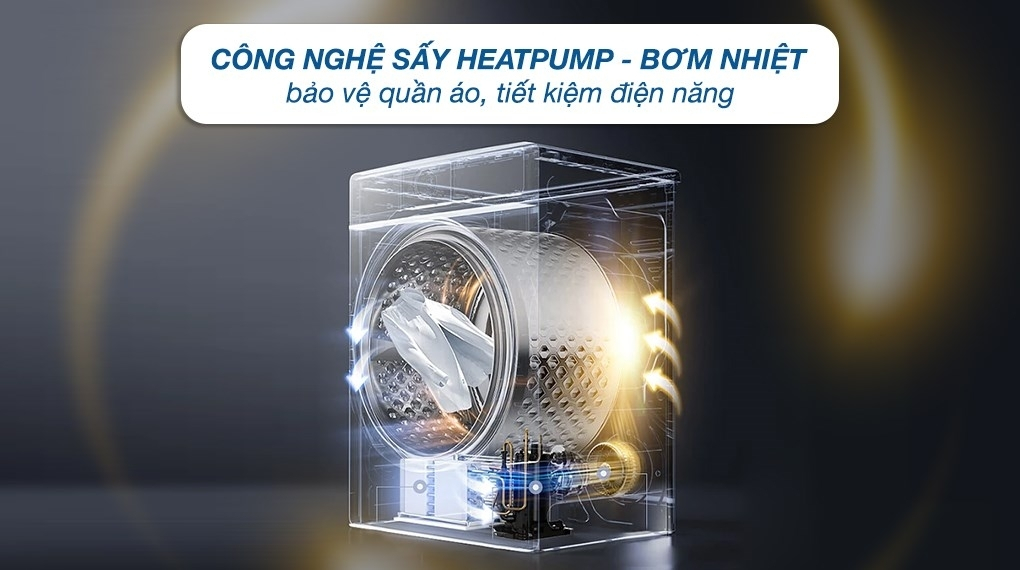 Máy sấy bơm nhiệt Heatpump Inverter LG 10.5 kg DVHP50B