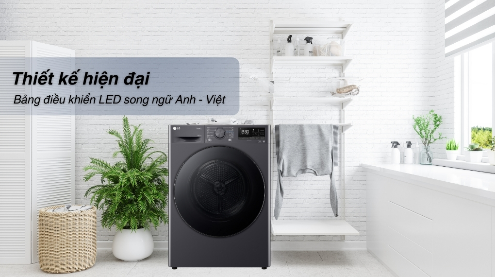 Máy sấy bơm nhiệt Heatpump Inverter LG 10.5 kg DVHP50B