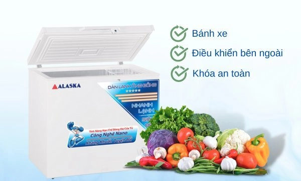 Tủ đông Alaska 205 lít BD-300C Tủ đông Alaska 205 lít BD-300C