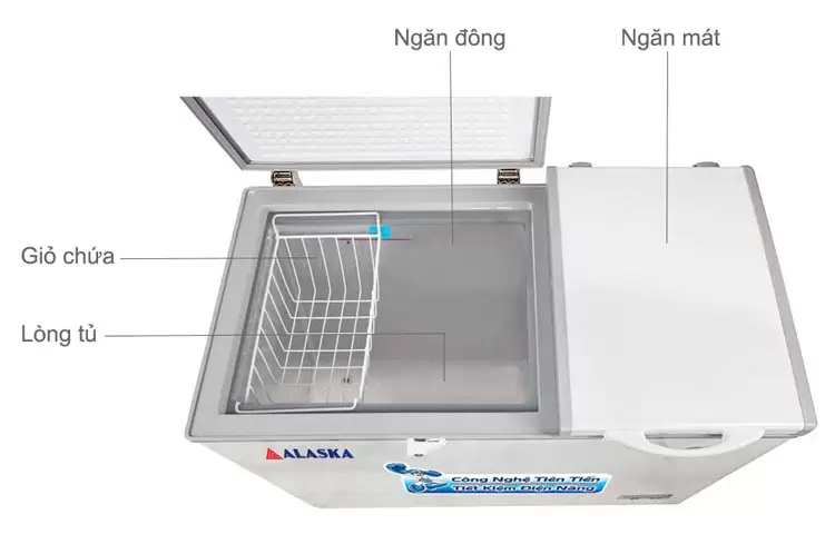 Tủ đông mát Alaska 610 lít BCD-6567N