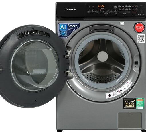 Máy giặt sấy Panasonic Inverter giặt 10 kg - sấy 6 kg NA-S106FC1LV