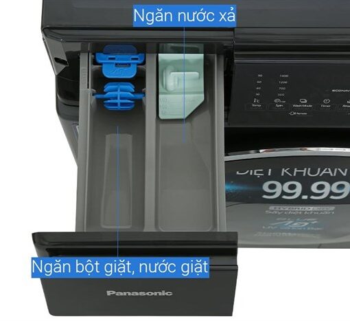 Máy giặt sấy Panasonic Inverter giặt 10 kg - sấy 6 kg NA-S106FC1LV