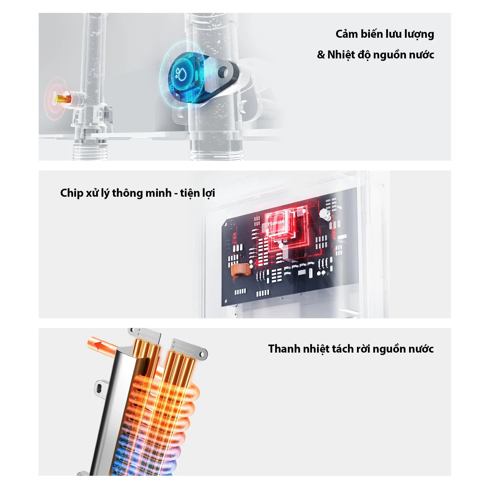 Máy tắm nước nóng trực tiếp Toshiba TWH-45EMC1PVN(K) KB