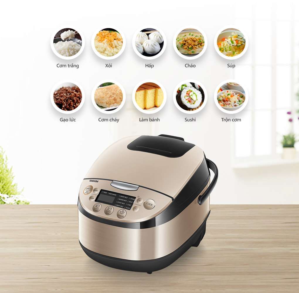 Nồi cơm điện Toshiba 1.8 lít RC-18DR3PV(G)