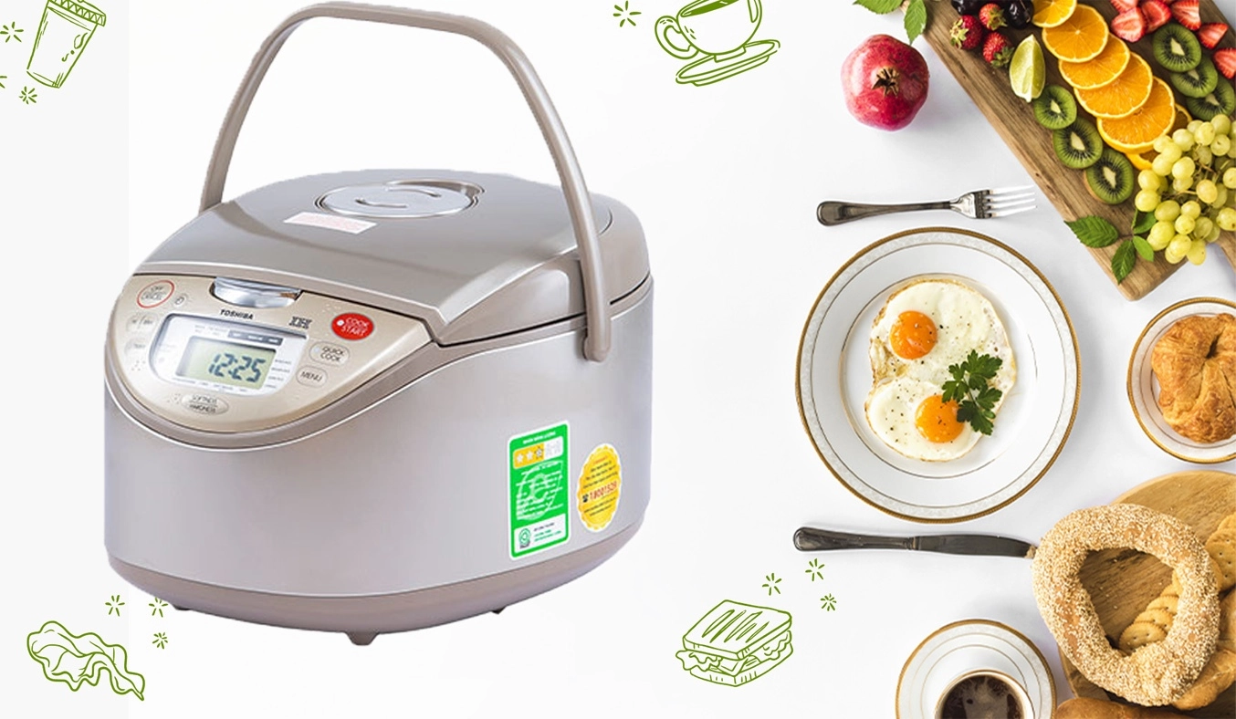 Nồi cơm điện Toshiba 1.8 lít RC-18RH(CG)VN