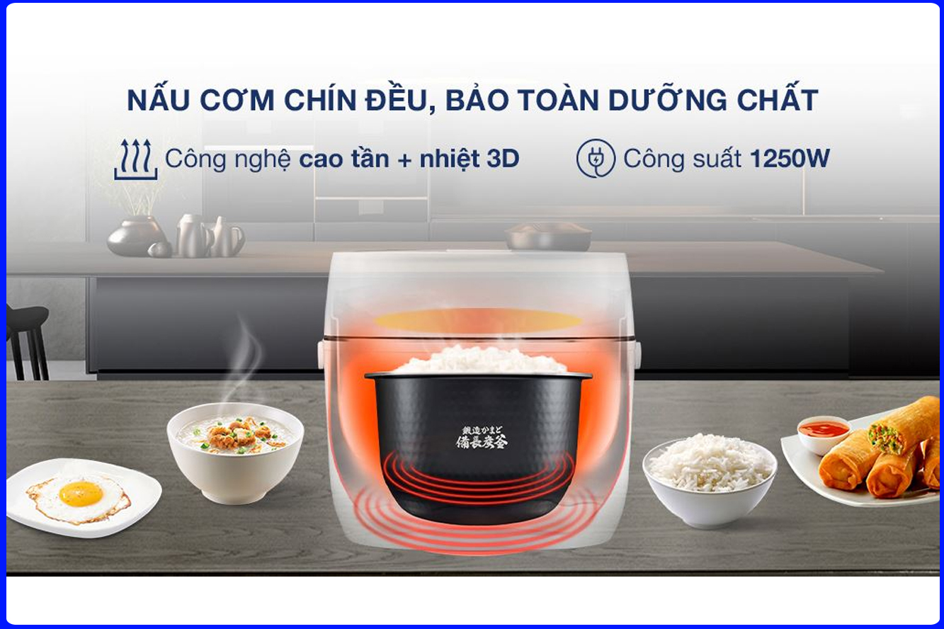 Nồi cơm điện Toshiba 1.8 lít RC-18VXWVN(W)