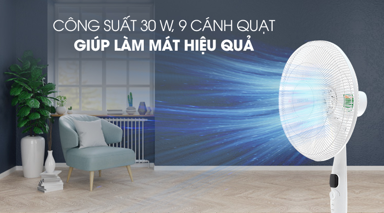 Quạt đứng Toshiba 9 cánh F-LSD10(W)VN